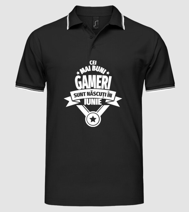 Cei mai buni gameri sunt născuți în iunie model negru pe tricou