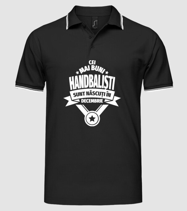 Cei mai buni handbaliști sunt născuți în Decembrie model negru pe tricou