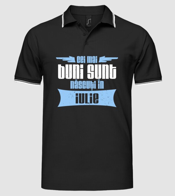 Cei mai buni sunt născuți în iulie model negru pe tricou