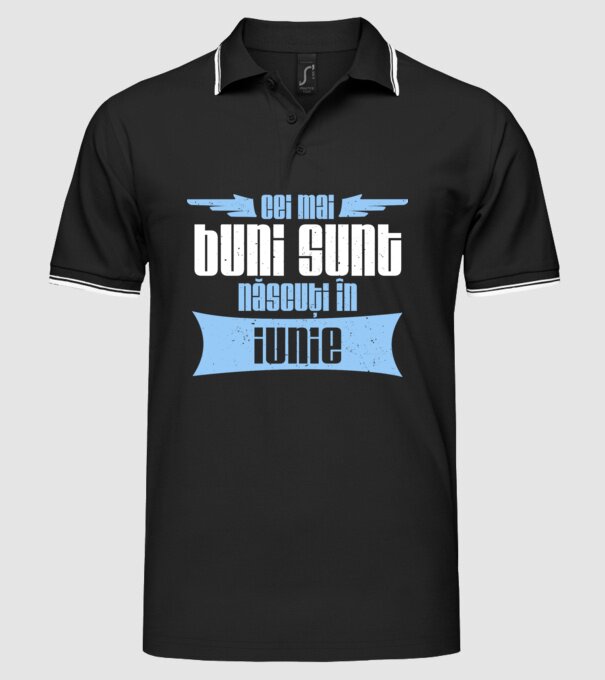 Cei mai buni sunt născuți în iunie model negru pe tricou