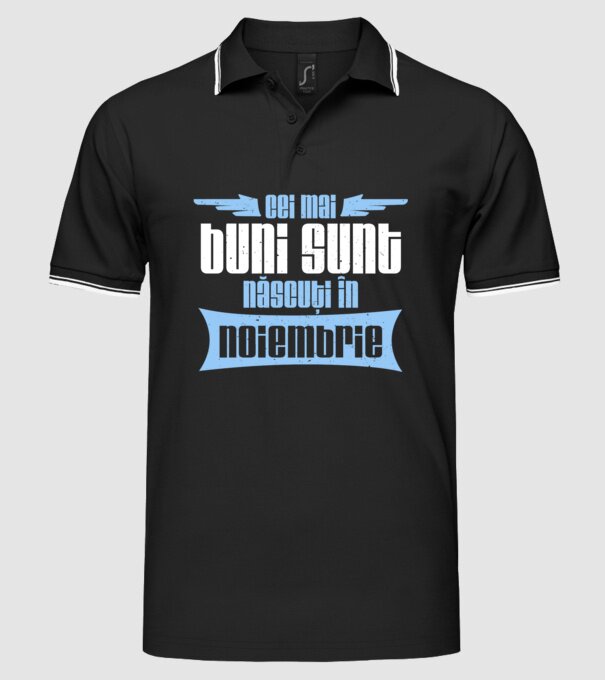 Cei mai buni sunt născuți în noiembrie model negru pe tricou