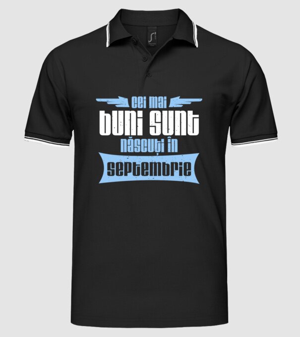 Cei mai buni sunt născuți în septembrie model negru pe tricou
