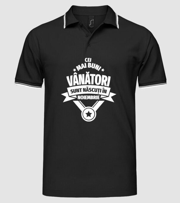 Cei mai buni vânători sunt născuți în Noiembrie model negru pe tricou
