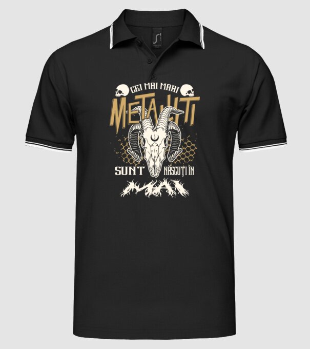 Cei mai mari metaliști sunt născuți în mai. model negru pe tricou