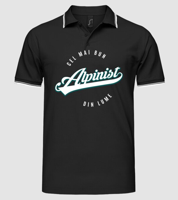 Cel mai bun alpinist din lume model negru pe tricou