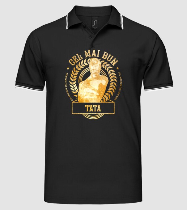 Cel mai bun tată model negru pe tricou