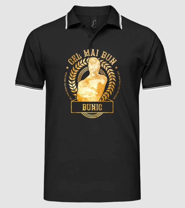 Cel mai bun bunic model negru pe tricou