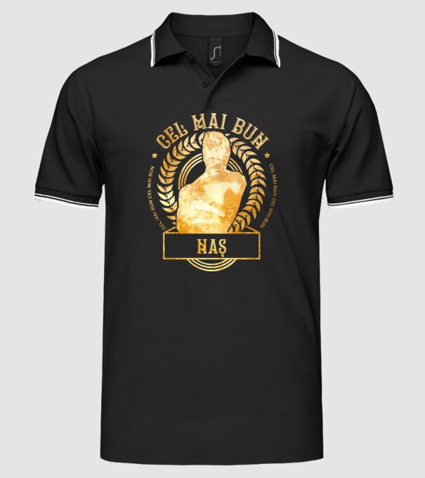 Cel mai bun naș model negru pe tricou