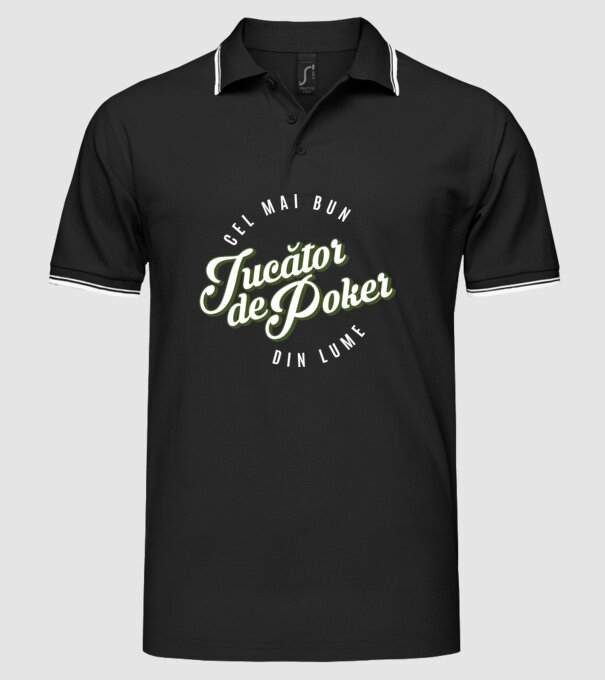 Cel mai bun Jucător de poker din lume model negru pe tricou