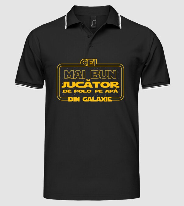 Cel mai bun jucător de polo pe apă din galaxie model negru pe tricou