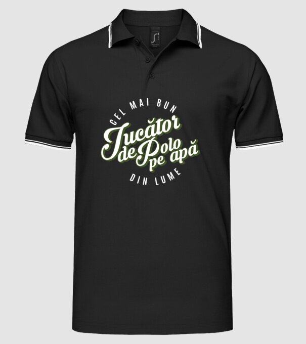 Cel mai bun Jucător de polo pe apă din lume model negru pe tricou