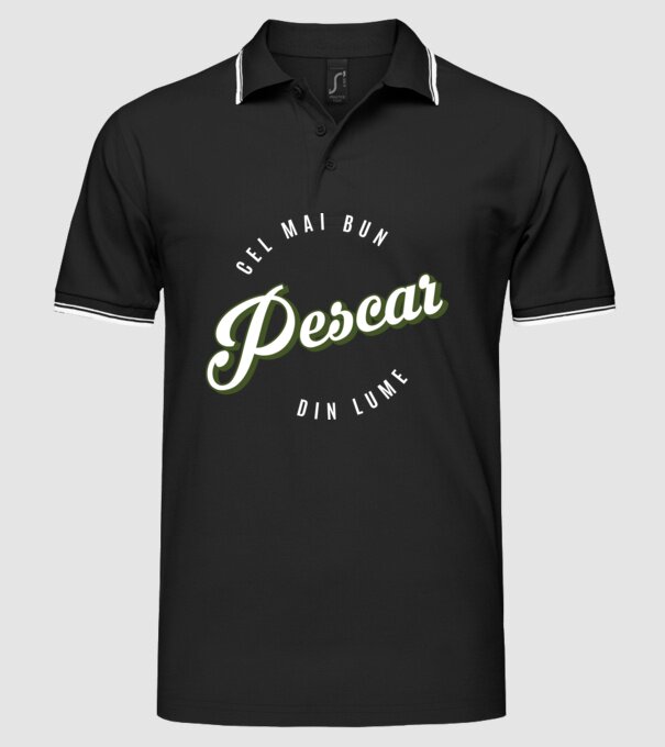 Cel mai bun Pescar din lume model negru pe tricou