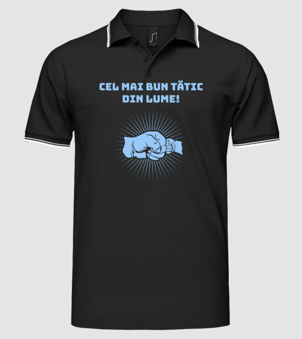 cel mai bun Tătic din lume model negru pe tricou