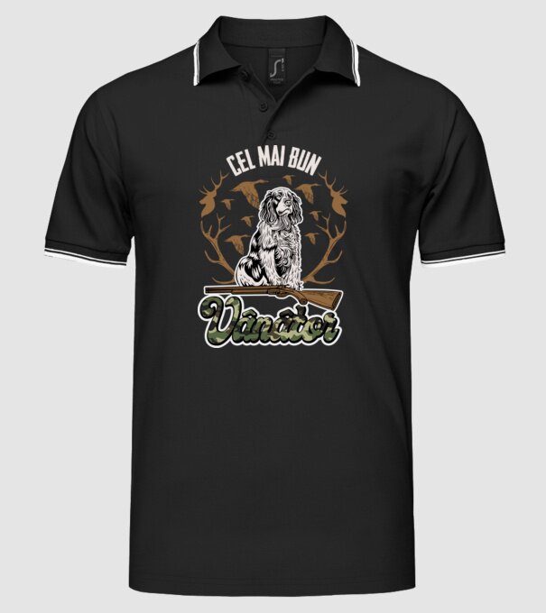 Cel mai bun vânător model negru pe tricou