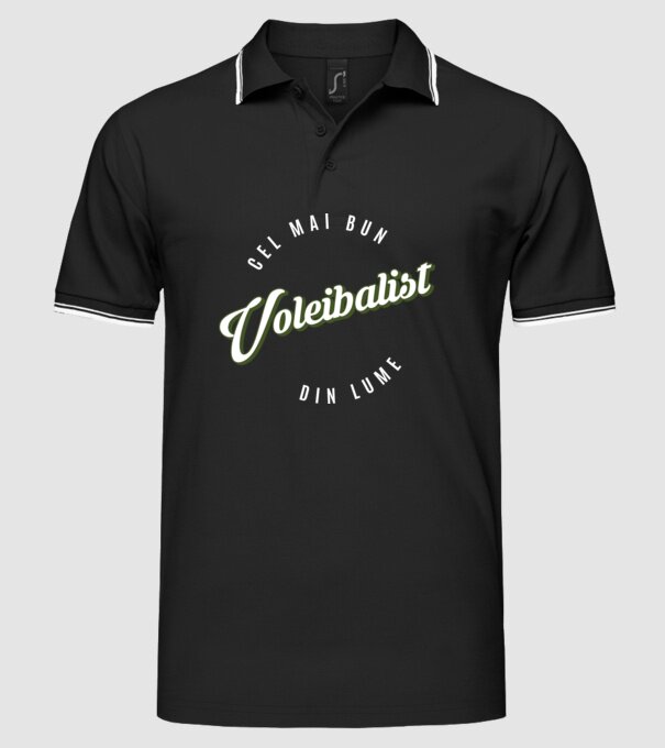 Cel mai bun Voleibalist din lume model negru pe tricou