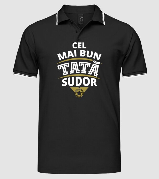 Cel mai bun tată sudor model negru pe tricou