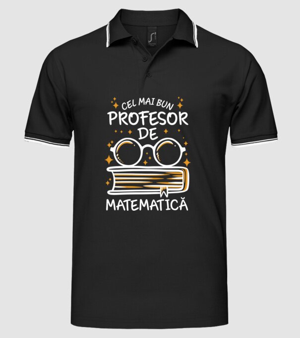 Cel mai profesor matematică model negru pe tricou