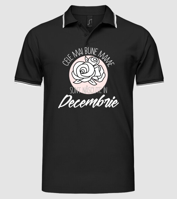 Cele mai bune mame sunt născute în Decembrie model negru pe tricou
