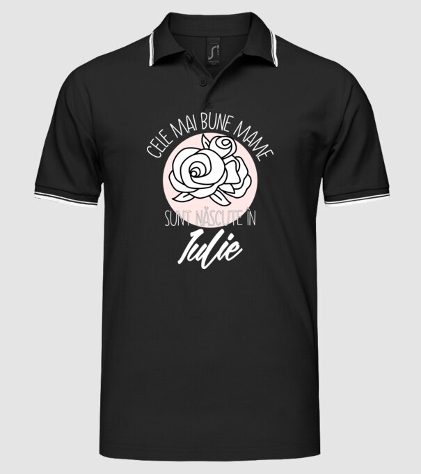 Cele mai bune mame sunt născute în Iulie model negru pe tricou