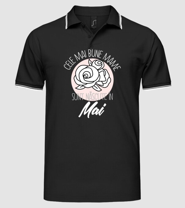 Cele mai bune mame sunt născute în Mai model negru pe tricou