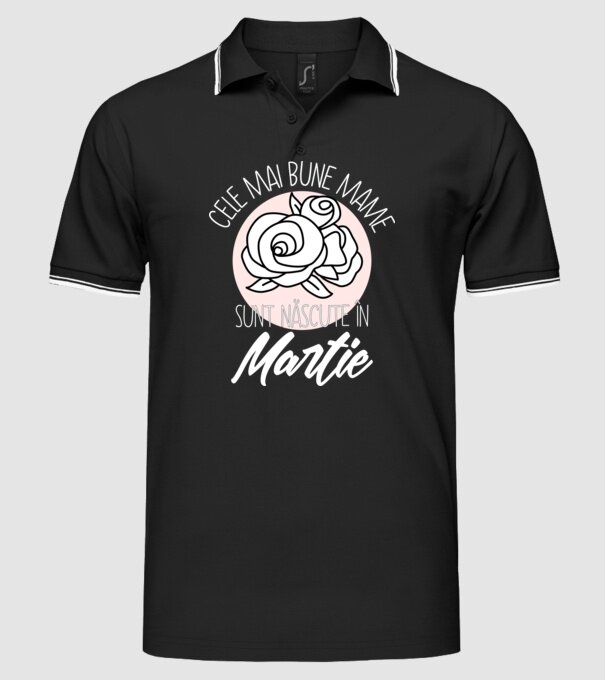 Cele mai bune mame sunt născute în Martie model negru pe tricou