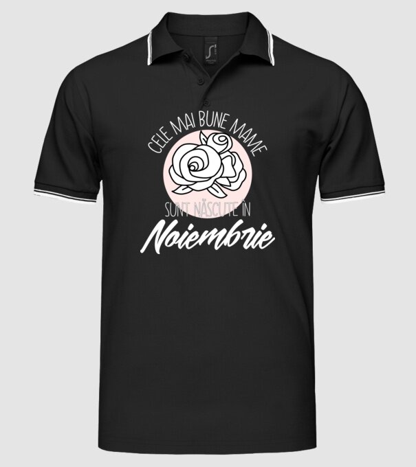 Cele mai bune mame sunt născute în Noiembrie model negru pe tricou