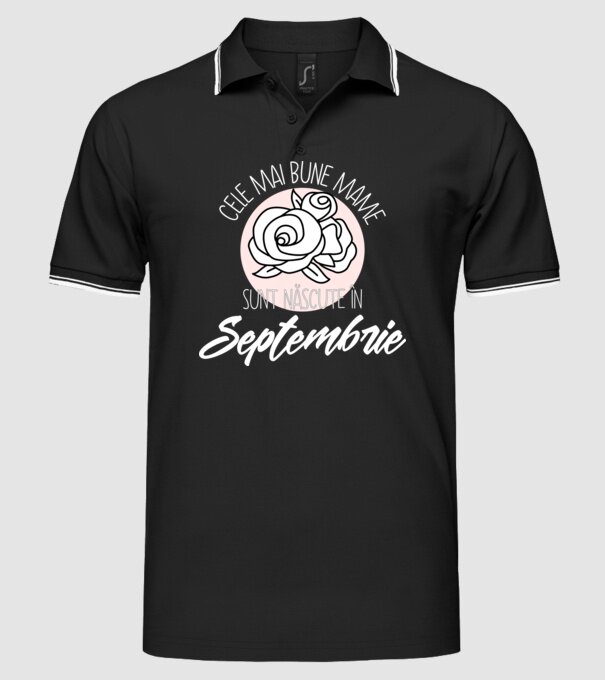 Cele mai bune mame sunt născute Septembrie model negru pe tricou