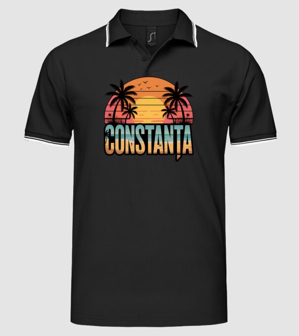 Constanța model negru pe tricou