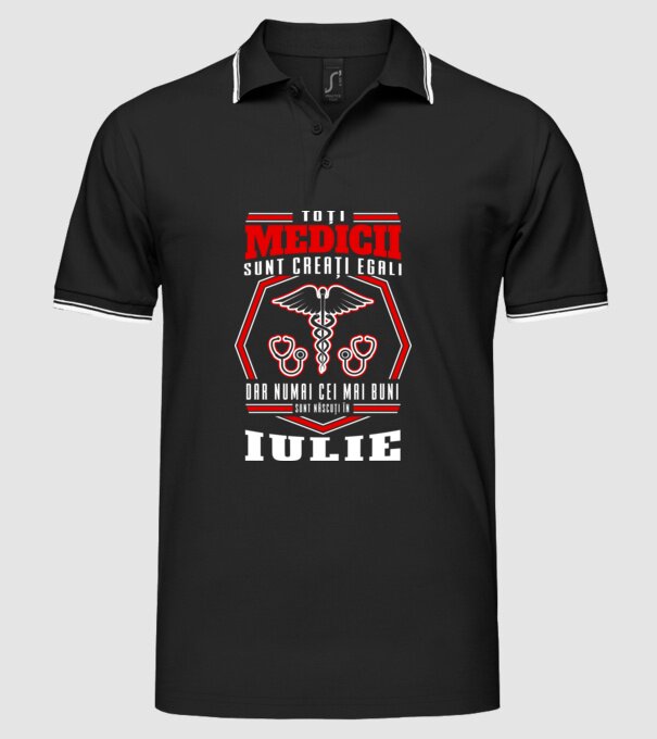 Toți Medicii sunt Creati egali iulie model negru pe tricou