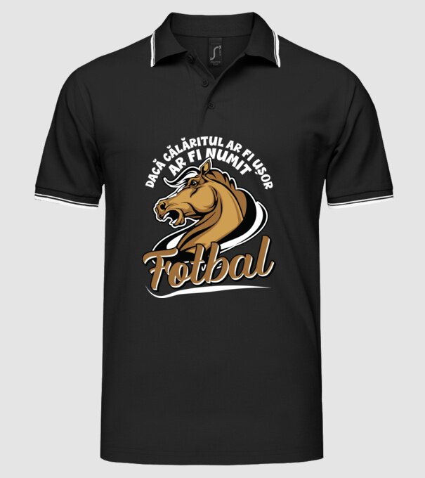 dacă călăritul ar fi ușor ar fi numit fotbal model negru pe tricou