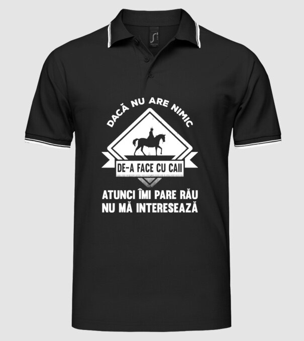 dacă nu are nimic de-a face cu caii, atunci îmi pare rău, nu mă interesează model negru pe tricou