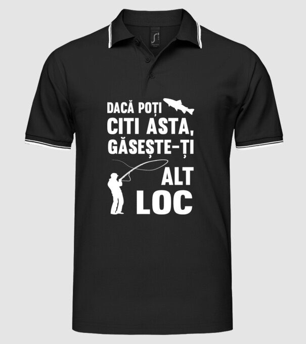 Dacă poți citi asta, găsește-ți alt loc model negru pe tricou