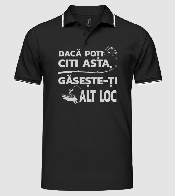 Dacă poți citi asta, găsește-ți alt loc model negru pe tricou