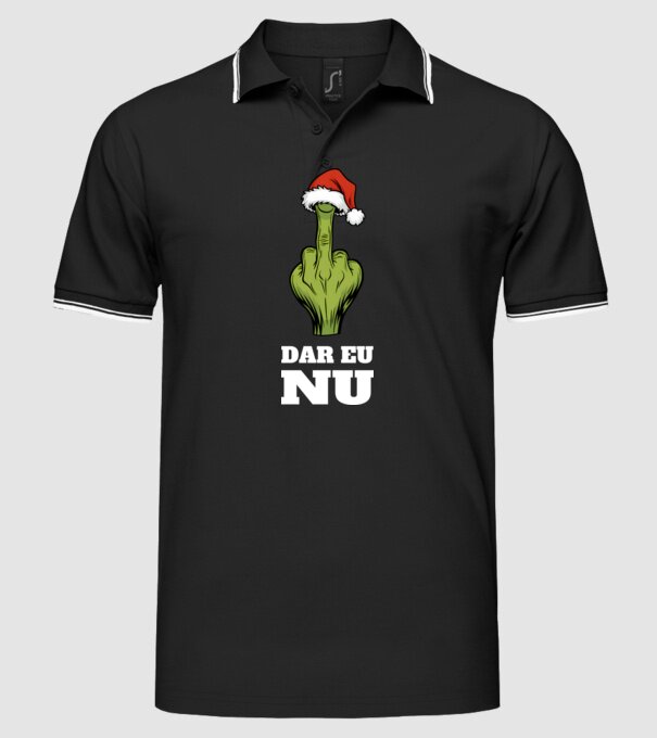 Dar eu NU Negru model negru pe tricou