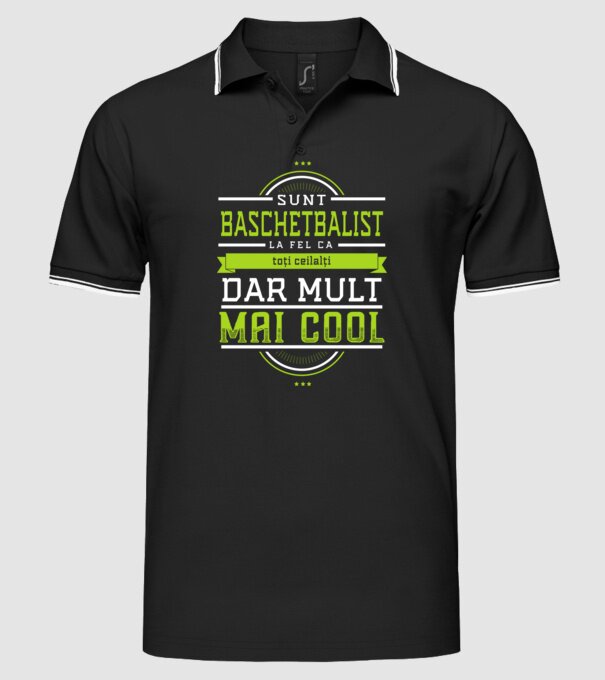 Sunt baschetbalist, la fel ca toți ceilalți, dar mult mai cool model negru pe tricou