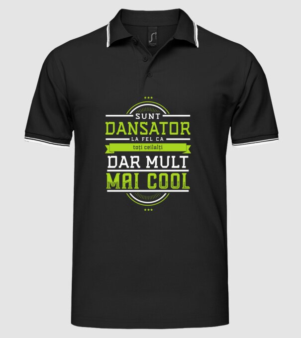 sunt dansator, la fel ca toți ceilalți, dar mult mai cool model negru pe tricou