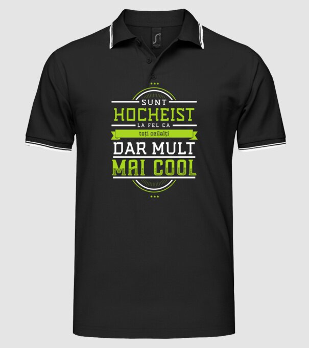 Sunt hocheist, la fel ca toți ceilalți, dar mult mai cool model negru pe tricou