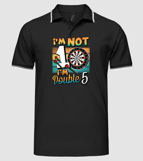 Darts Birthday 10 years old model negru pe tricou