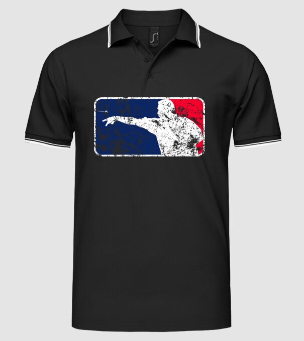 Darts League Destroy model negru pe tricou