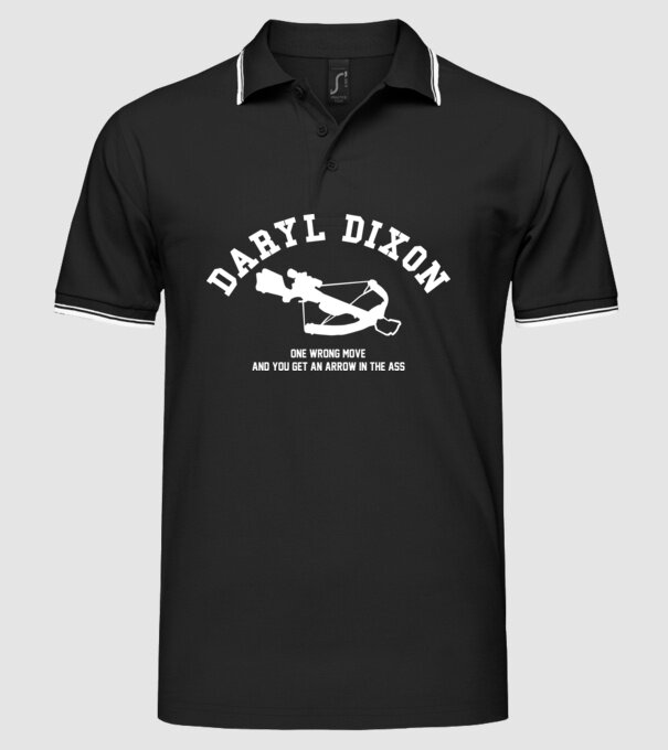 Daryl Dixon model negru pe tricou