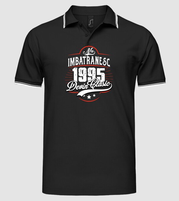 Devin Clasic - 1995 model negru pe tricou