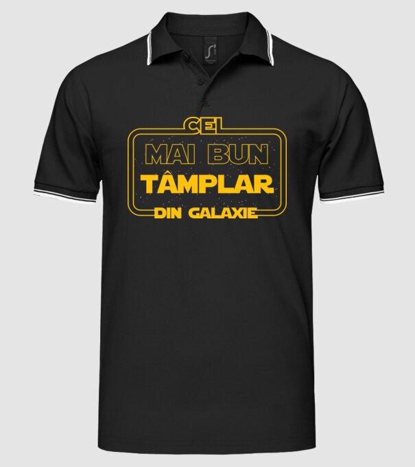 Cel mai bun tâmplar din galaxie model negru pe tricou