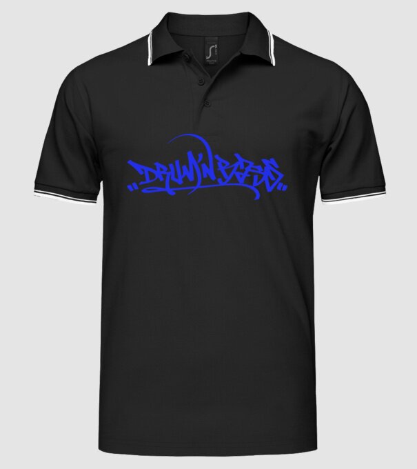 drum and bass model negru pe tricou