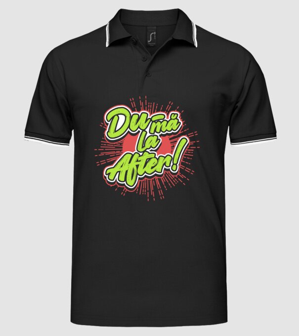 Du-mă la After model negru pe tricou
