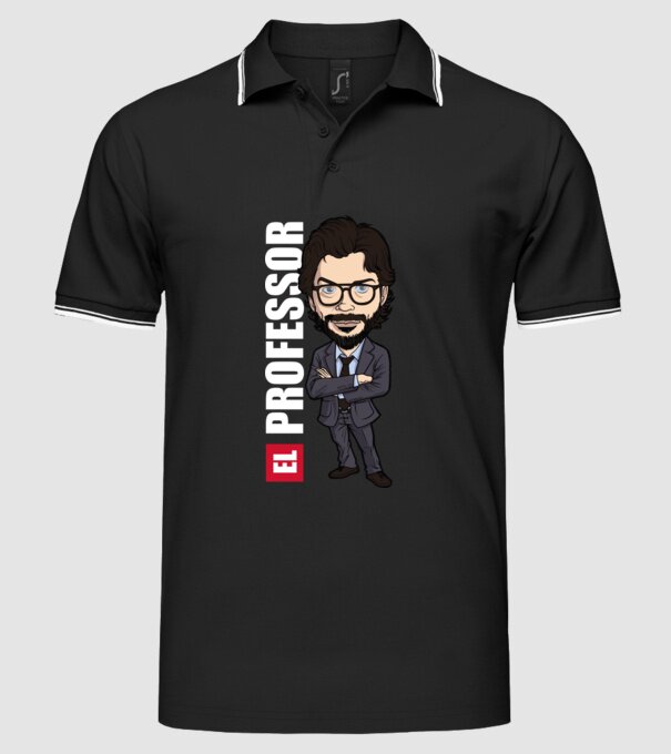 el professor drawing model negru pe tricou
