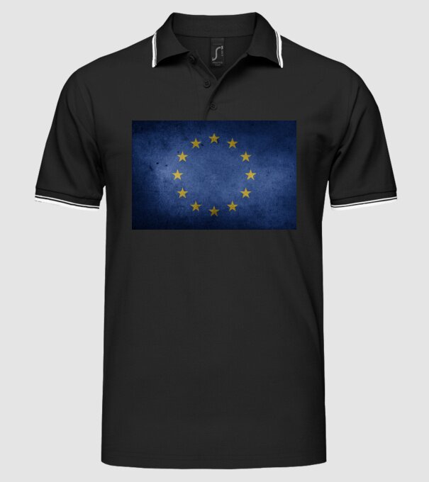 EU model negru pe tricou