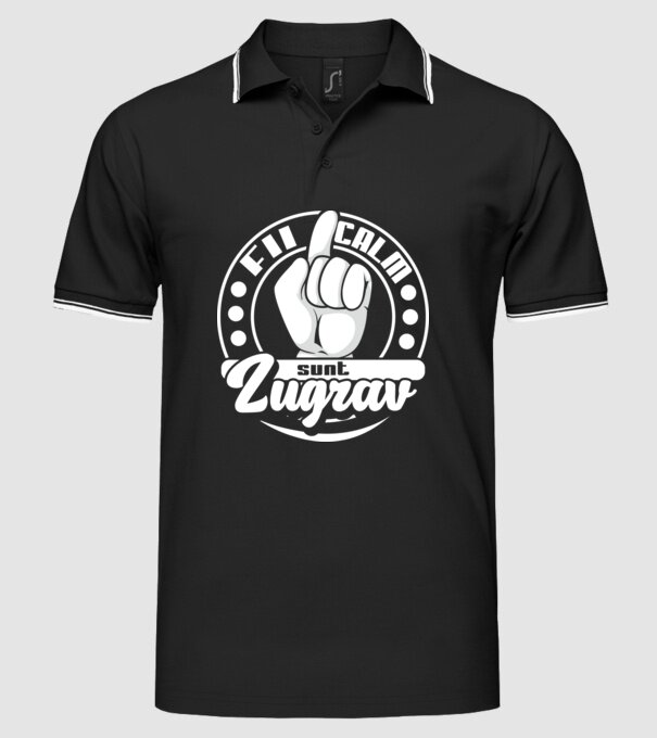 Fii calm... sunt zugrav model negru pe tricou