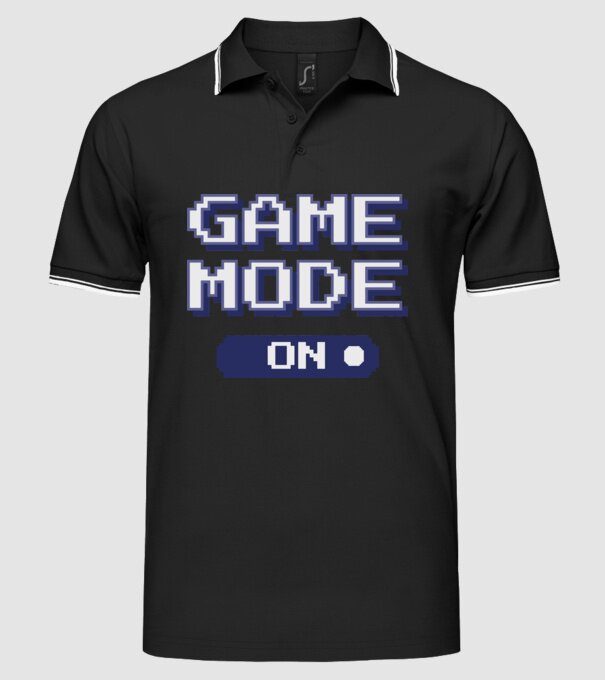 Gamer - Game mode on model negru pe tricou