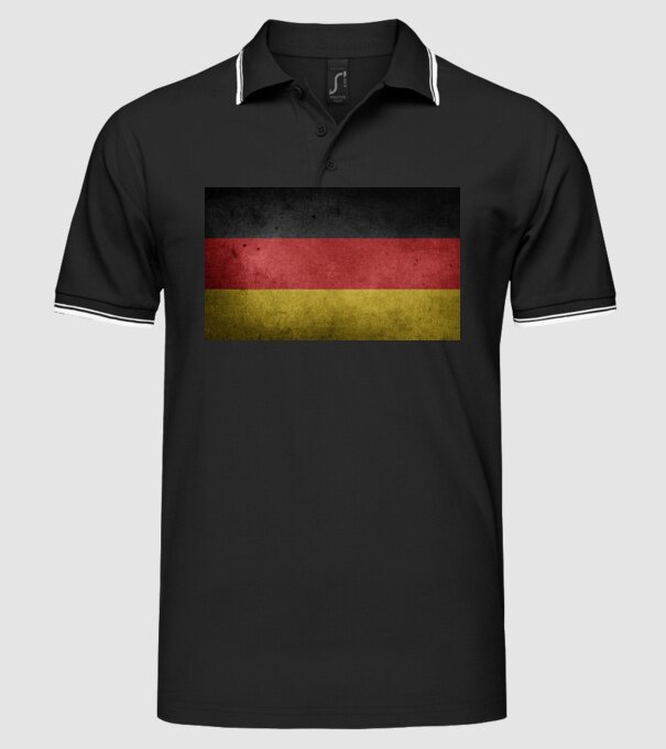 GERMANY model negru pe tricou