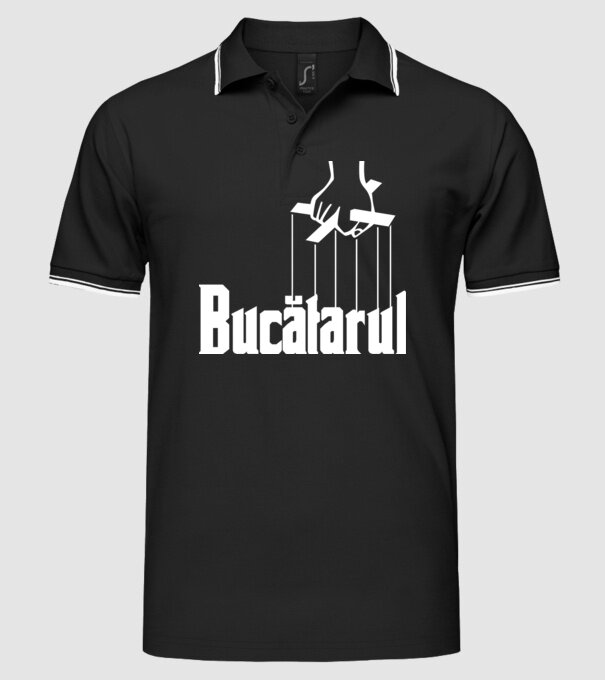 Bucătarul model negru pe tricou